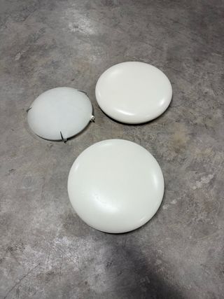 Lámpara redonda blanca (2 unidades)