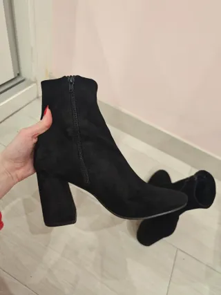 Botines ante negros tacón