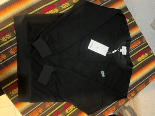 Sudadera Lacoste Negra Talla M (equivale a S)