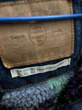 Chaqueta Vaquera Azul Forrada Multicolor