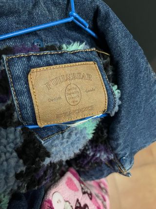 Chaqueta Vaquera Azul Forrada Multicolor