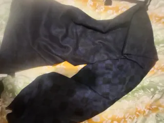 Sciarpa uomo fantasia rombi blu nero