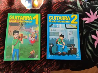 Libros Guitarra Grado Elemental 1 y 2