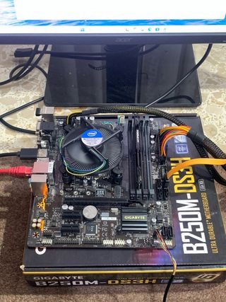 Placa Gigabyte B250M DS3H + Intel Core i5-7500
