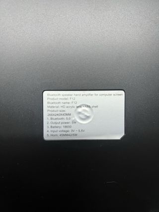 Amplificatore Schermo Telefono F12 Bluetooth