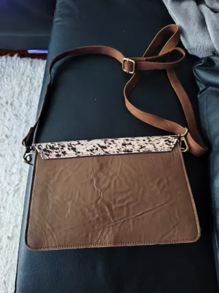 Bolso de piel auténtica