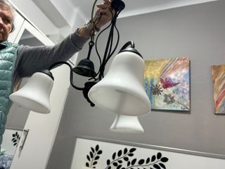 Lámpara de techo de forja. 3 focos