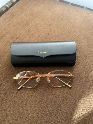 Gafas Cartier Doradas y Plateadas