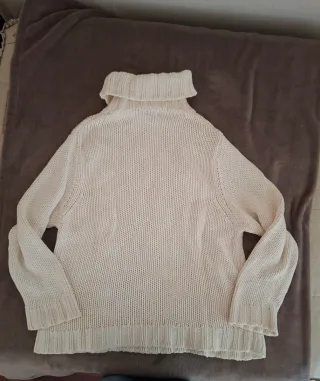 Jersey cuello alto tejido trenzado