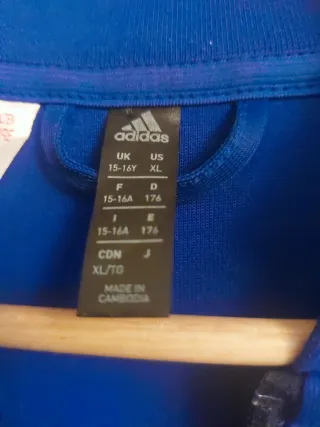 Chaqueta chándal Adidas azul