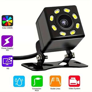Camara de Aparcamiento Trasera Universal 8 LED
