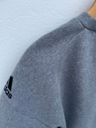 Top Adidas Negro Gris Manga Corta Neopreno Talla S