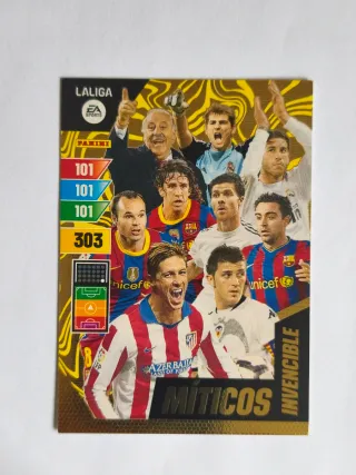Cromo Míticos Invencibles La Liga Panini