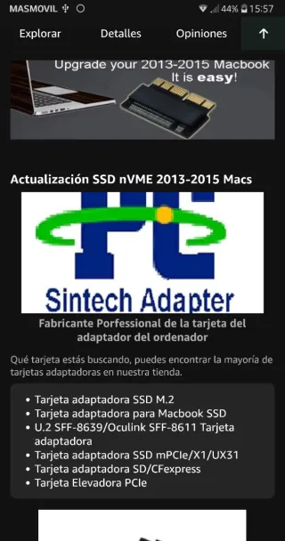 Adaptador SSD NVMe