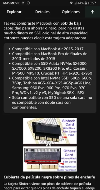Adaptador SSD NVMe