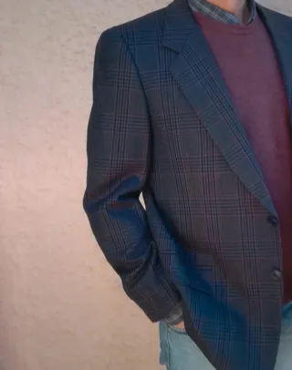 Giacca Uomo 100% Lana taglia 52