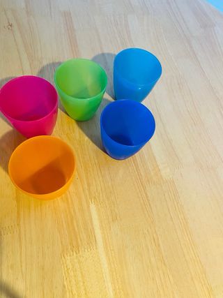 6 Vasos de colores Ikea