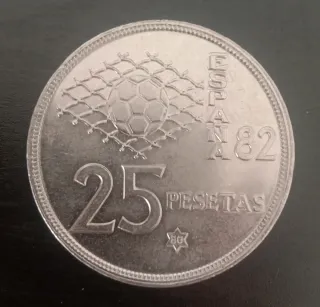Moneda 25 Pesetas 1980 Estrella 80