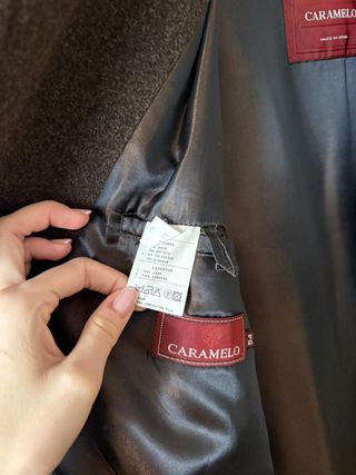 Abrigo Caramelo Marrón Chocolate