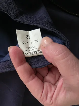 Boutique Vintage Lana T.M Azul Talla Única