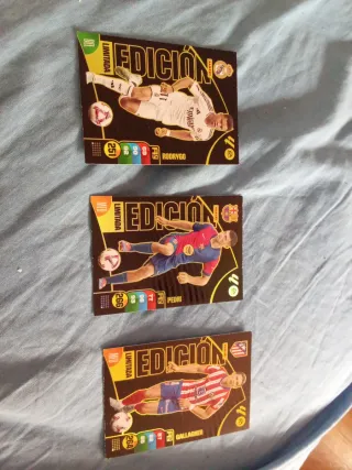 3 Cromos Edición Limitada Fútbol