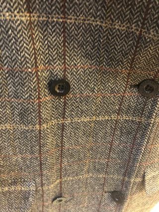 Thomas Burberry Chaqueta Lana Cuadros Negra