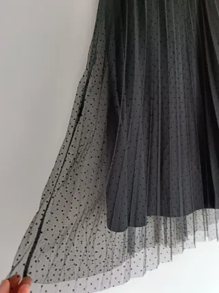 Falda tul plumeti Lefties negra.