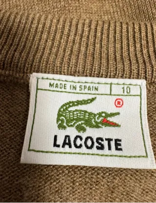 Jersey Lacoste Talla XL Marrón