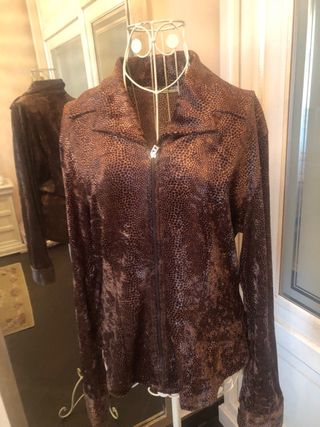 Camicia fantasia maculata marrone