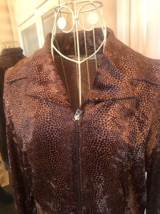 Camicia fantasia maculata marrone