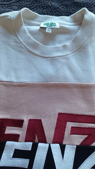 Sudadera Kenzo París cuello redondo multicolor