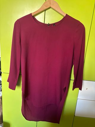 Blusa Stradivarius Granate Talla S