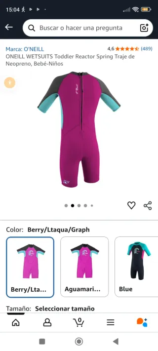 Traje de neopreno O'Neill para niños 2 a 4 años.