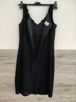 Vestito Daniela Gerini nero pizzo