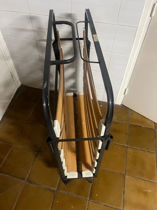 Somier Plegable Metal y Madera 180x80 cm