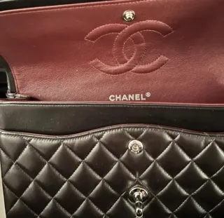 Borsa Chanel Pelle Nera Dettagli Oro