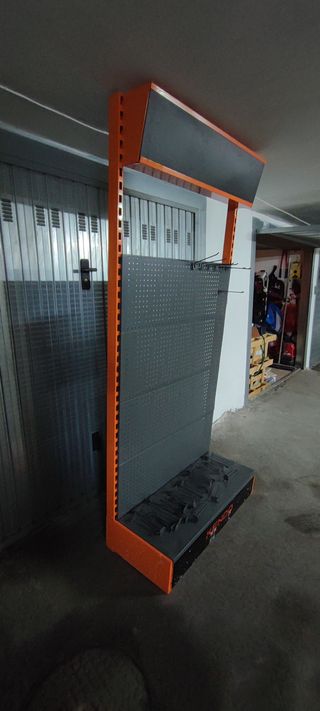 Scaffalatura Espositiva in Metallo Grigio