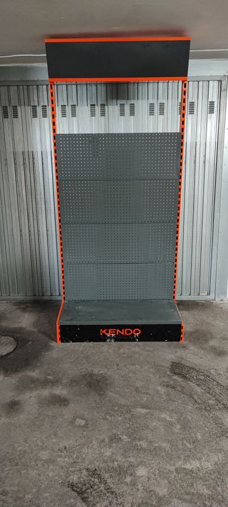 Scaffalatura Espositiva in Metallo Grigio