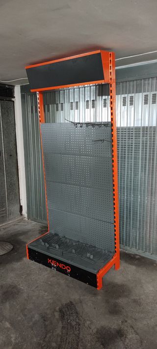 Scaffalatura Espositiva in Metallo Grigio