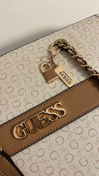 Bolso Guess Beige y Marrón