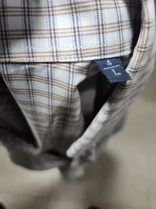 Camisa Burberry Cuadros Manga Corta
