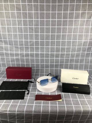 Gafas Cartier Signature C Azul y Oro