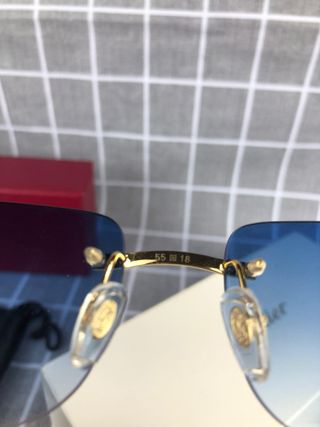Gafas Cartier Signature C Azul y Oro