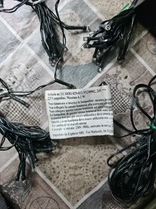 Luci di Natale Blu con flash bianchi