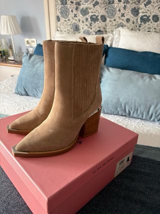 Botines ante beige/topo T.35