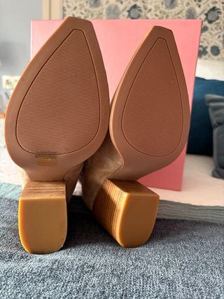 Botines ante beige/topo T.35