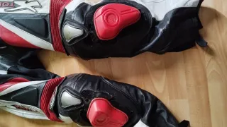 Traje moto 2 piezas piel canguro