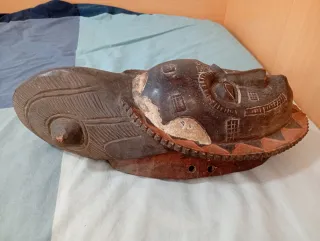 Máscara Africana Baulé madera tallada