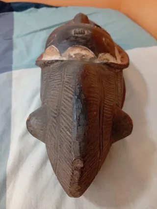 Máscara Africana Baulé madera tallada