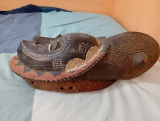 Máscara Africana Baulé madera tallada